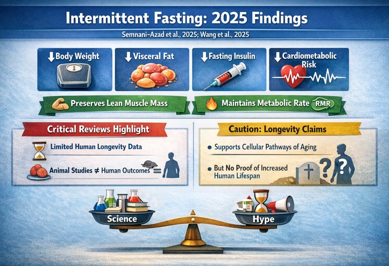 Intermittent Fasting as a Metabolic Intervention: Health Benefits and Longevity Evidence