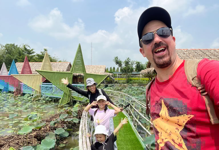 L'expert du Vietnam en vacance en famille