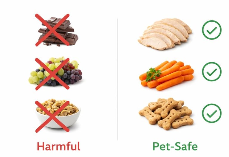 Holiday foods pets should avoid.