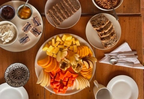 Desayuno ayurvédico en Las Lajas, Chiriquí, Panamá