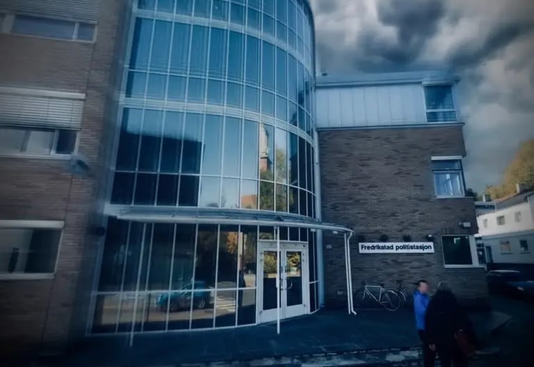 Salah hassan al saadi, hege finsveen, Fredrikstad politistasjon