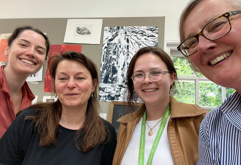 Residency artists with Sarah Devlin