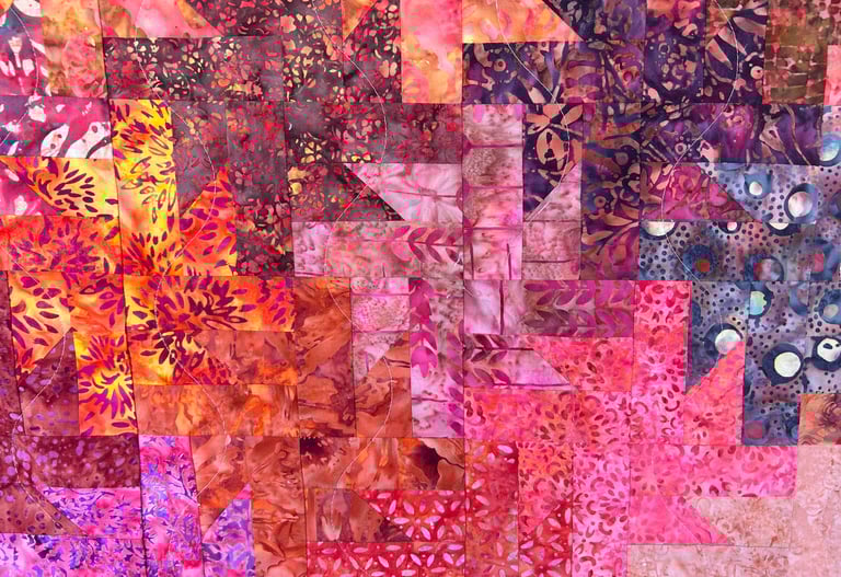 detail elemental quilt