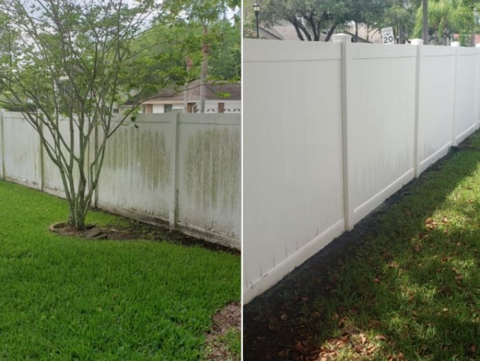 Vinyl Fence Pressure Washing Holiday FL
