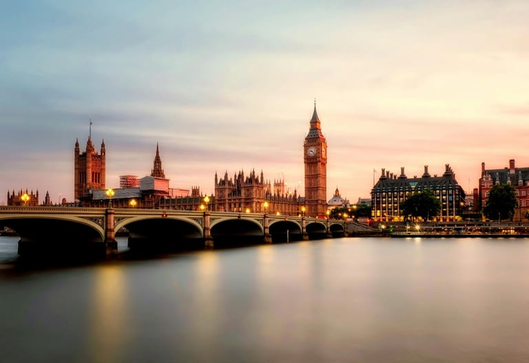 Big Ben and Houses of Parliament in London, UK