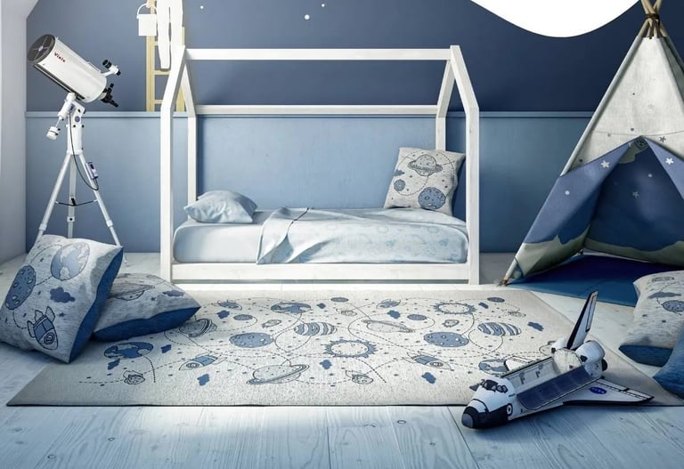 vloerkleed kinderkamer space