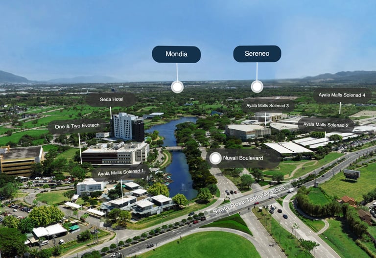 Sereneo by Alveo Nuvali residential lots inside Ayala Land eco-city estate in Laguna