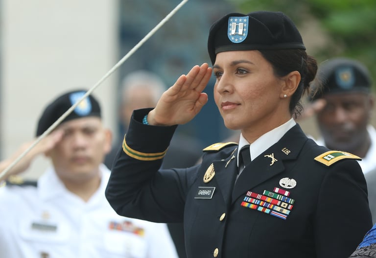 Tulsi Gabbard military promotion