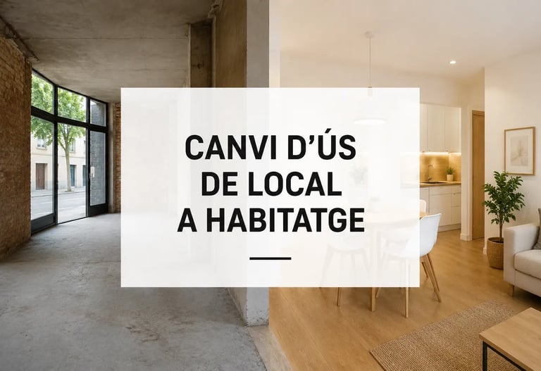 canvi d'ús de local a habitatge osona i vallès oriental