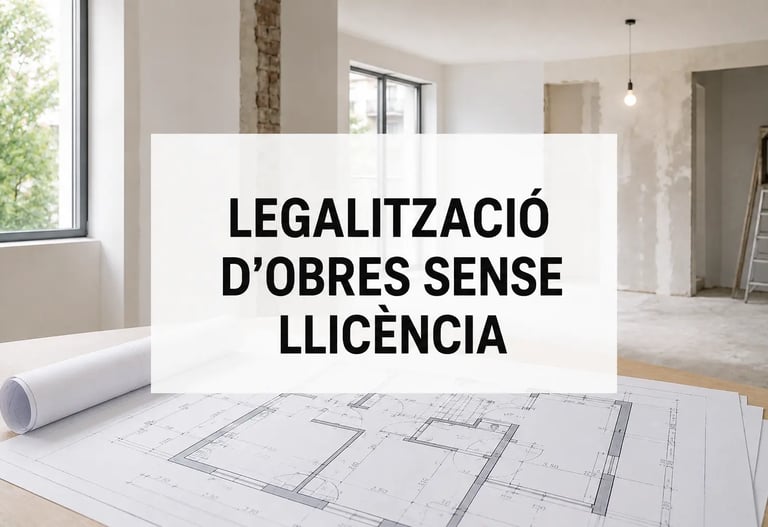 Legalització d'obres sense llicència