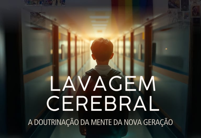 imagem mostra a nova geração sendo impactada com a lavagem cerebral da internet