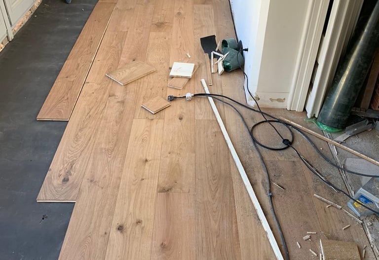 pose de parquet flottant