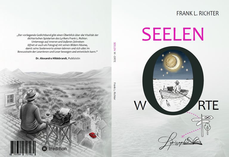 Cover des Gedichtbandes seelen-w-orte von Frank L. Richter