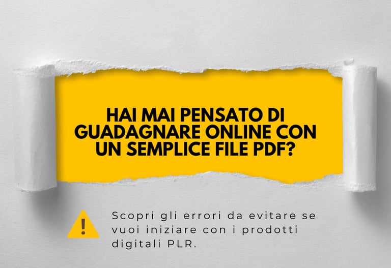 Elenco degli errori più comuni nella vendita di prodotti digitali"