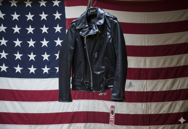 Chiodo in pelle Schott nyc