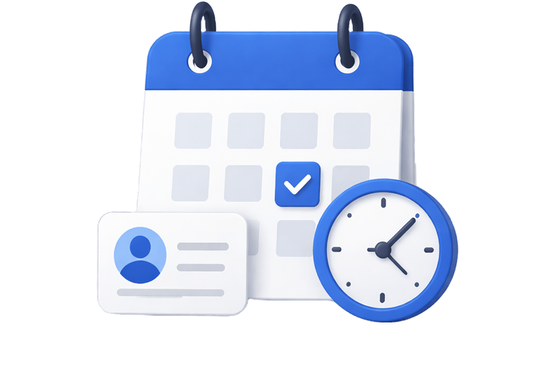 Icon illustrating appointment setting service for booking qualified B2B meetings and sales calls