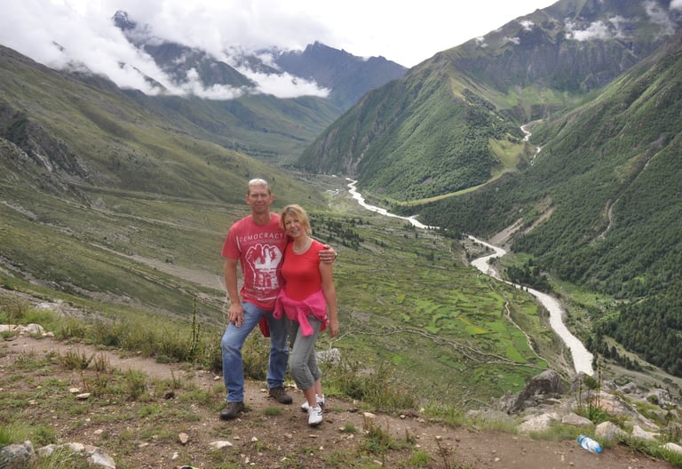 on the slopes of Kinnaur Kailash, Sangla Valley, Himachl Pradesh, India