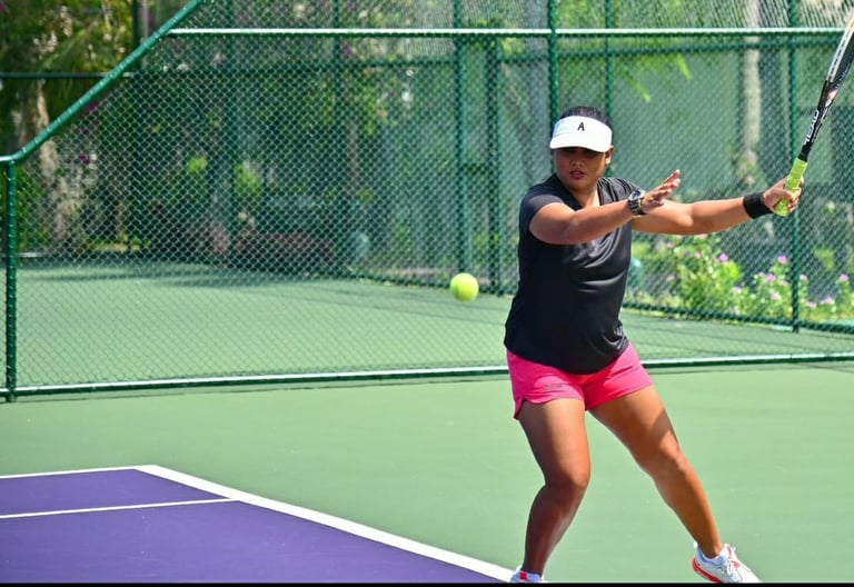 Coach Abby working with Cesar Performance Coach