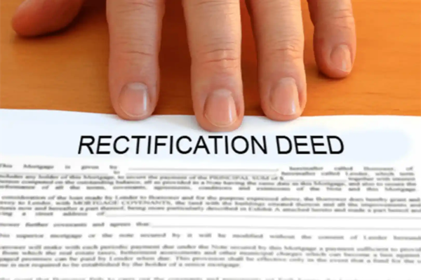 Rectification Deed in Property Matters