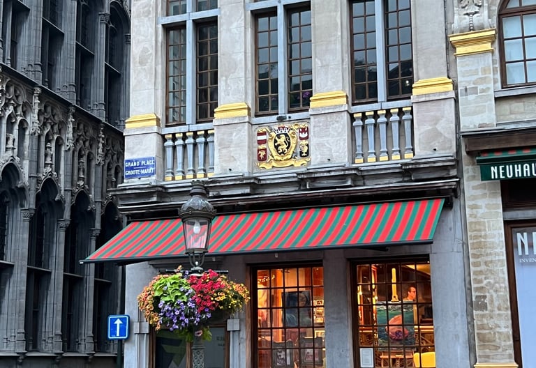 Pop up cafe in Brussels