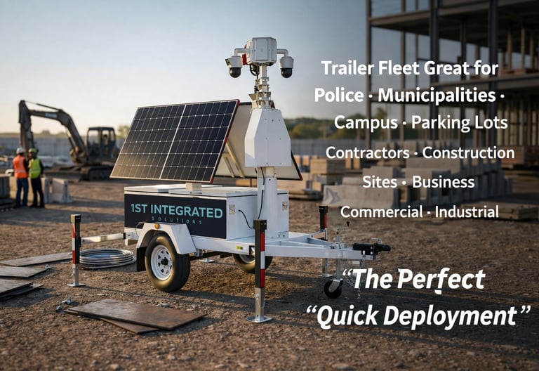 1st Integrated Solutions mobile surveillance trailer