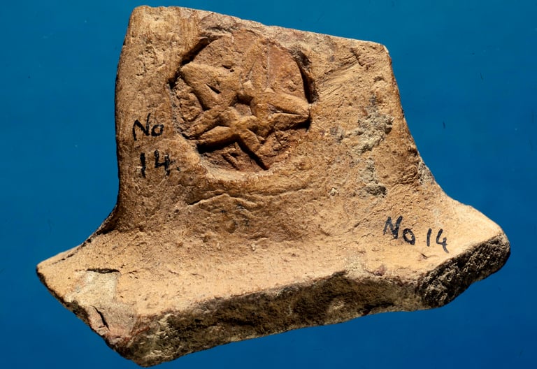 Early pentacle from Jerusalem 500s BCE