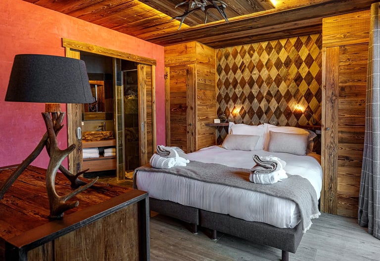 un chambre d'hotel a chamonix