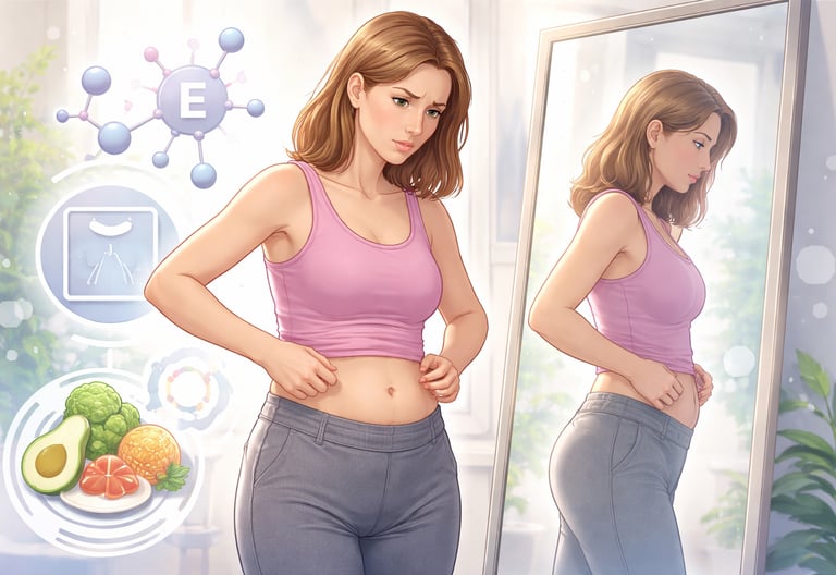 "Can low estrogen cause weight gain"
