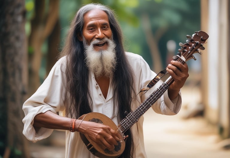 A vibrant illustration representing Bengali storytelling.