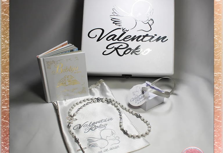 personalizirani poklon komplet za krštenje Cornelly