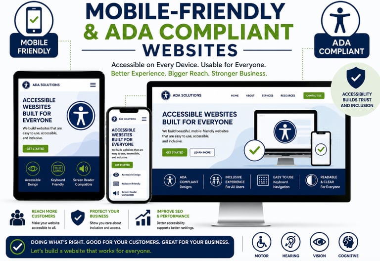 website seo google ada complaint compliance web site design restaurant marketing