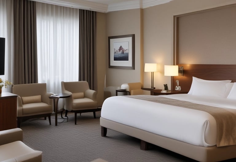 A modern car parked on a city street with a scenic backdrop.