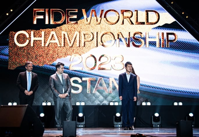 FIDE World Championship Match 2023 between Ian Nepomniachtchi & Ding Liren officially opened