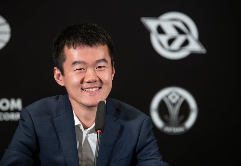 The pendulum swings: GM Ding Liren equalises. World Chess Championship. Chess Clicks