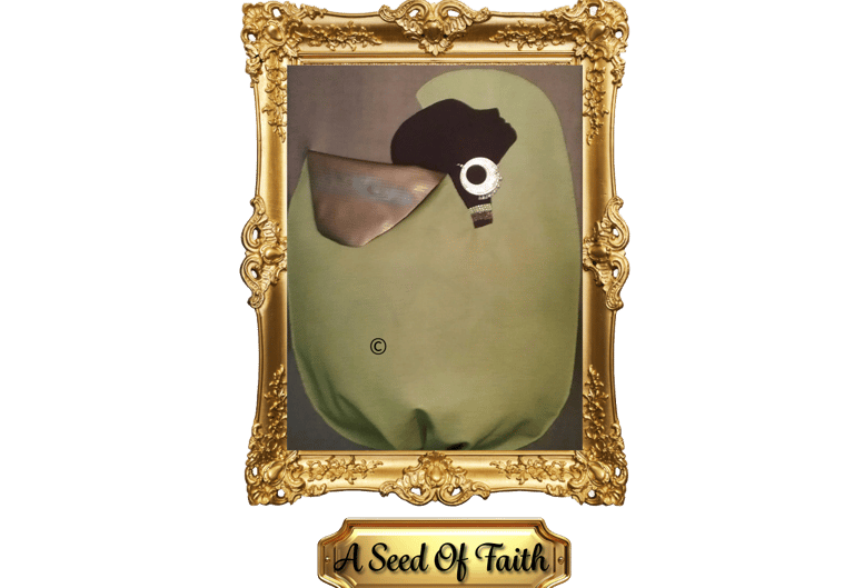 A Seed of faith, Handcrafted artwork symbolizing spiritual growth and faith