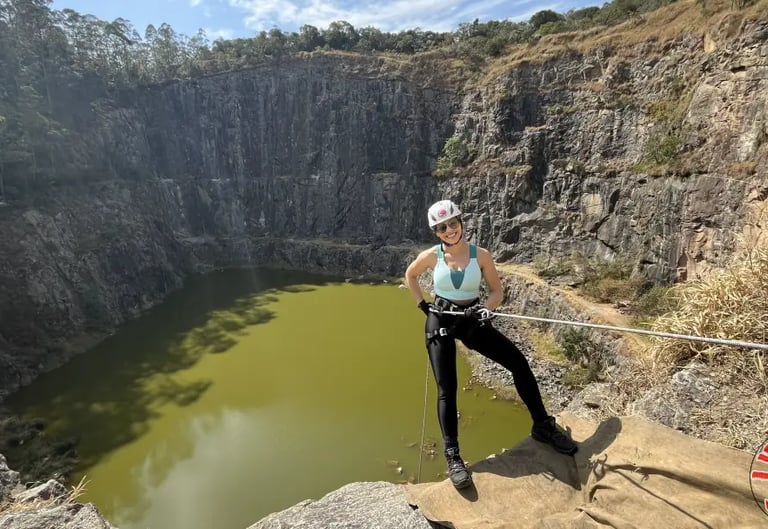 Rapel na Pedreira do Dib - 35 metros