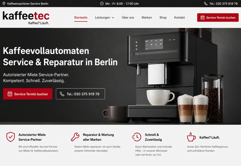 Miele Kaffeemaschinen Service Berlin