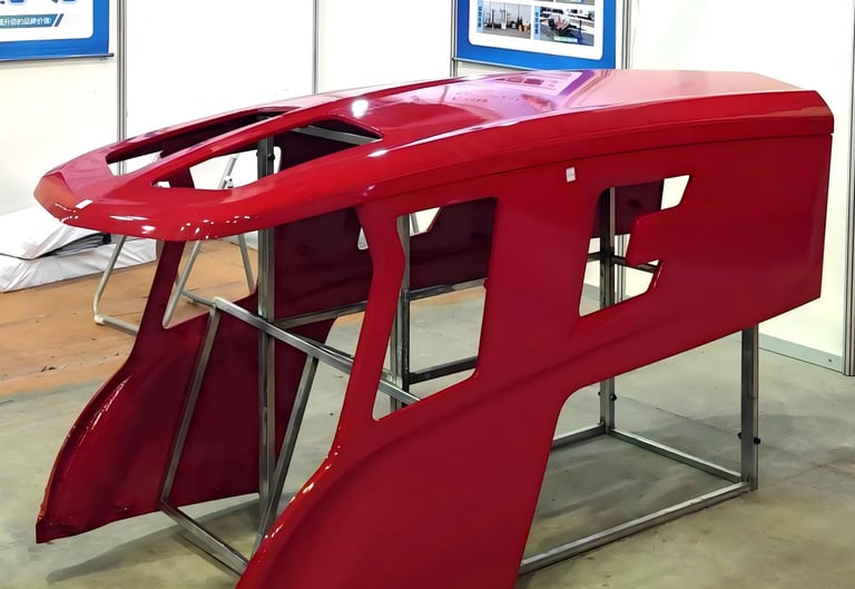 Casing, hoods and cab covers for agricultural machinery such as seeders, tractors and harvesters