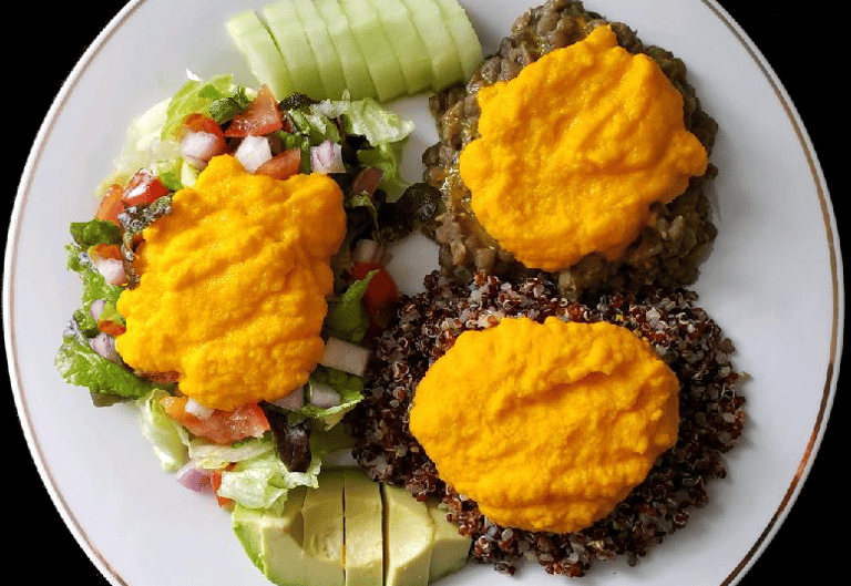 Quinoa-Lentil Ginger Bowl