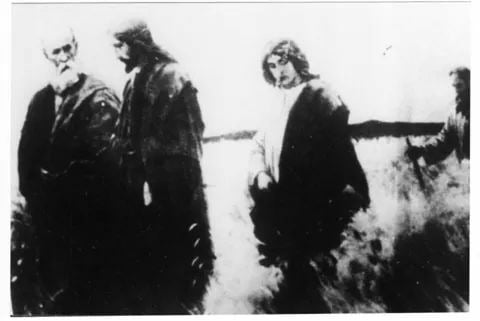 Lord Jesus and disciples