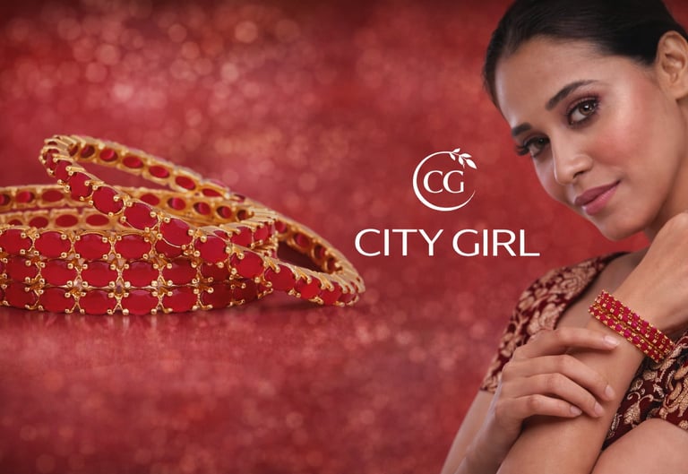 City Girl Jewellery -citygirlbangles-18 Carat Gold Plated-Bridal Wear-Party Wear-Daily Wear