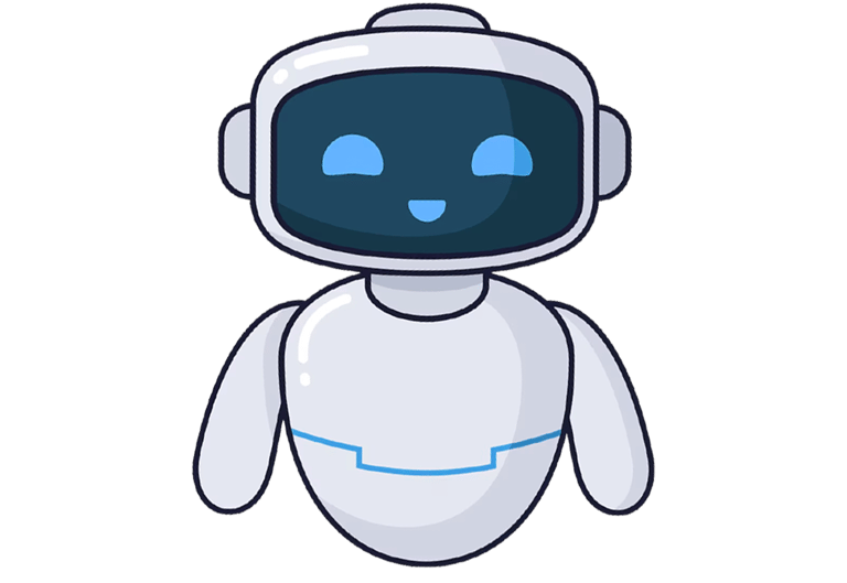 Image of a friendly AI Robot welcoming you