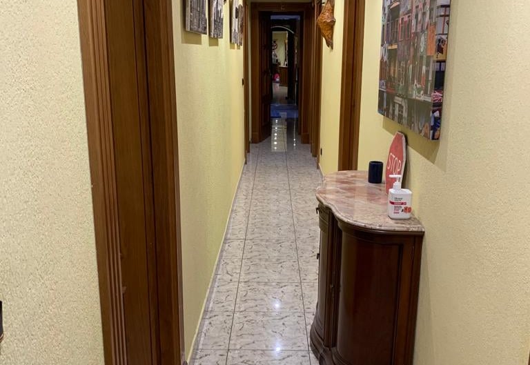 Pasillo de acceso a las habitaciones
