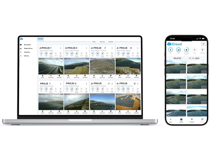 Online ve mobil time lapse takip sistemi