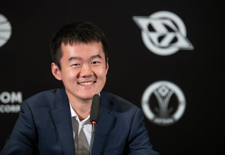 The pendulum swings: GM Ding Liren equalises. World Chess Championship. Chess Clicks