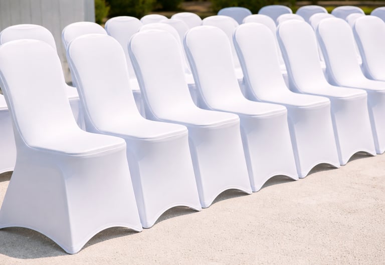 WHITE CHAIR COVER