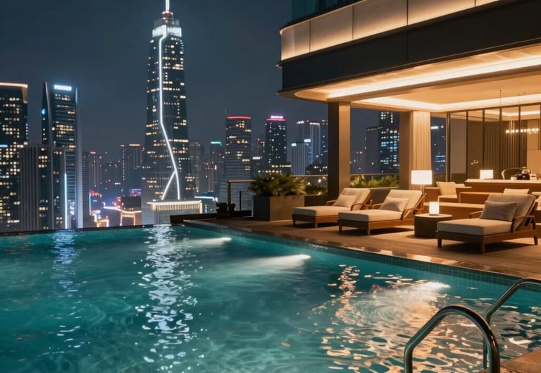 person in swimming pool during daytime