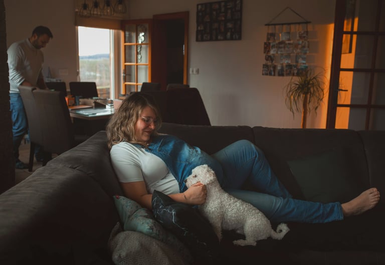 Séance photo grossesse lumière naturelle Alsace lorraine