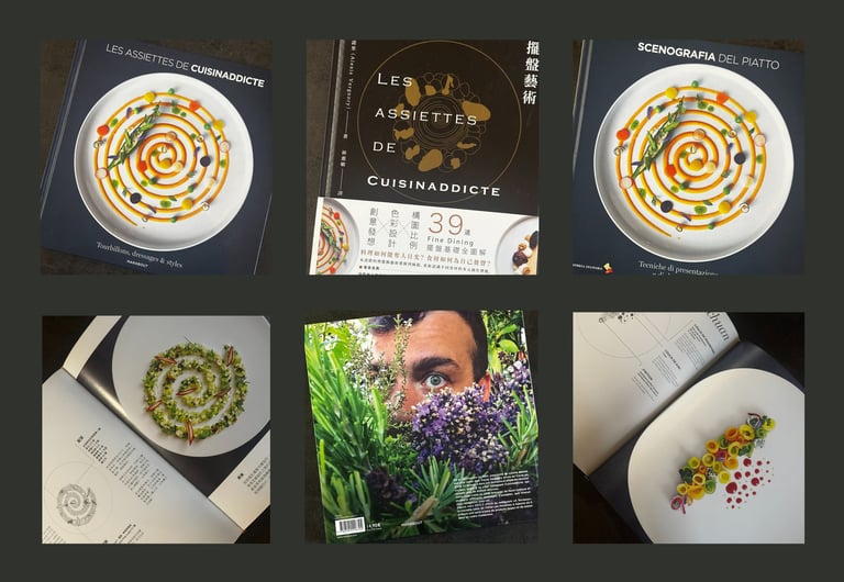 Livre cuisine Alexis Vergnory Les assiettes de cuisinaddicte techniques dressage pédagogie Ajaccio