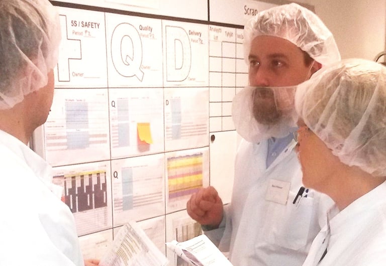 Safety-Quality-Delivery-Cost manage visually